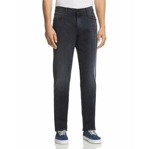 J Brand Men's Black Denim Kane Straight Slim Fit Jeans In Kurrat Size 28